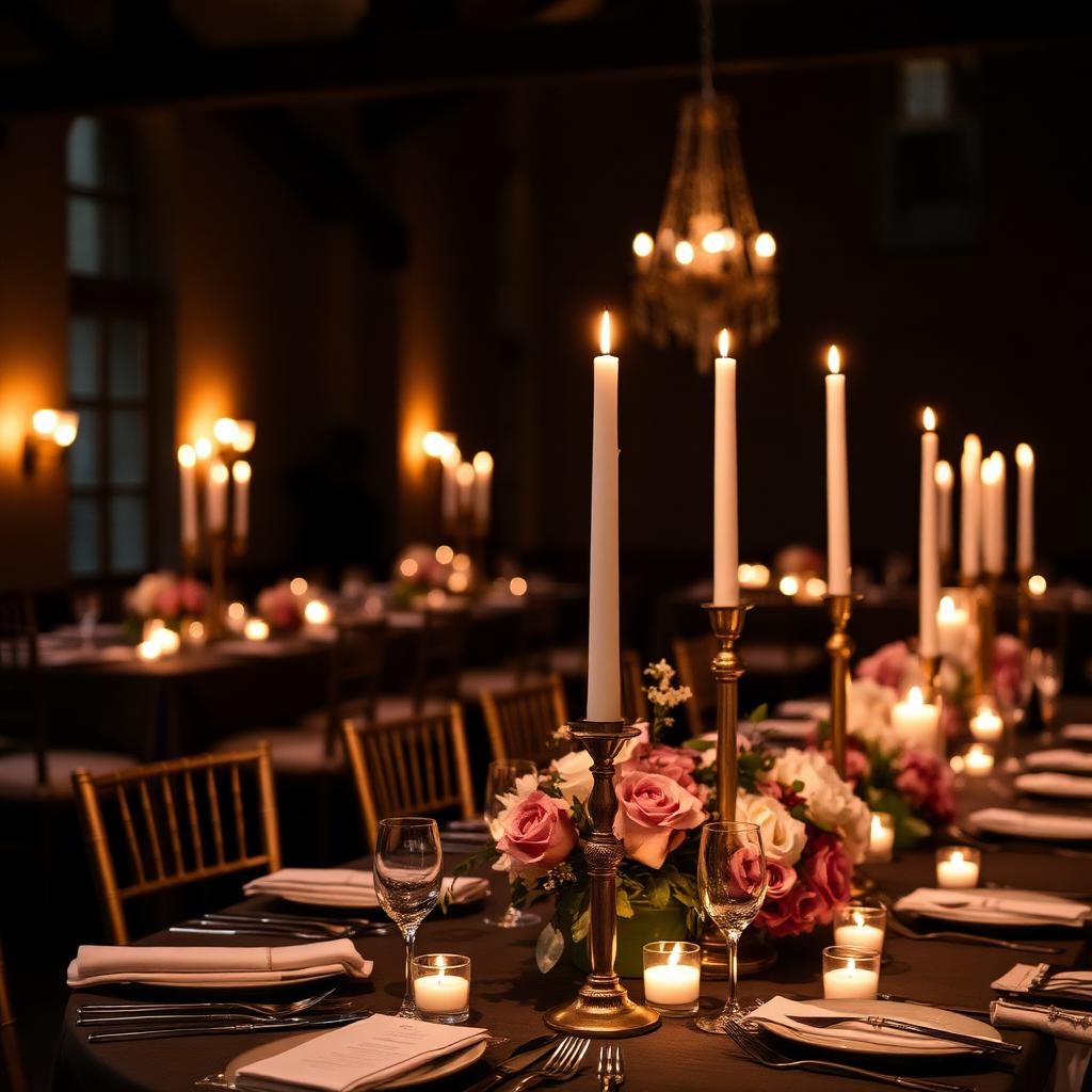 Candlelit reception